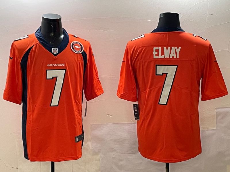 Men Denver Broncos #7 Elway Orange Second generation 2025 Nike Limited NFL Jersey style 2->denver broncos->NFL Jersey